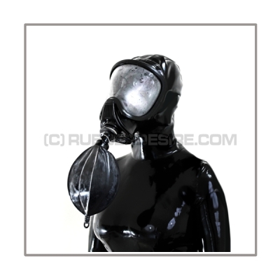 Deluxe Draeger ELITE gasmask-zipperhood-system HEAVY-E with rebreathing-bag-set